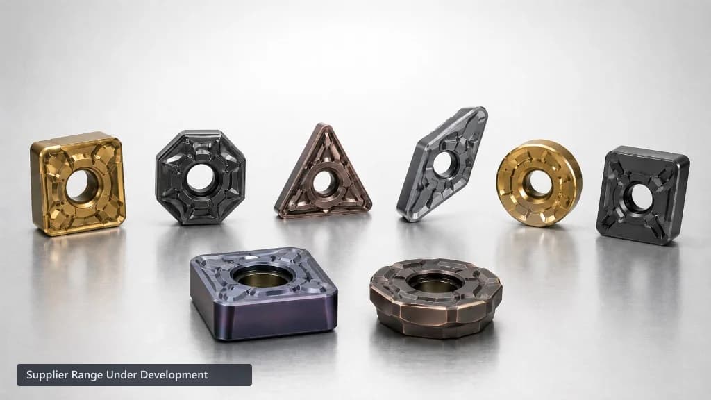 Qeviora carbide CNC milling inserts, supplier range under development